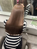 キング(K!ng) 縮毛矯正髪質改善ハイライトレイヤーカット楠葉美容室エクステ