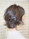 ミディアムグラレイヤー×クリープパーマ