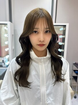 リー 梅田(Lee) arisa/ブリーチなしWカラー/オリーブベージュ/wカラー/赤み消し