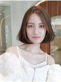 韓国レイヤー顔周りカット透明感カラー髪質改善艶髪シースルー
