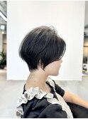 前髪なし大人くびれショート　骨格補正カット【takano】