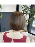 ライトベージュ白髪ぼかしカラー