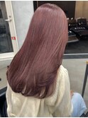くびれヘア_アプリコットオレンジ_夏のヘアアレンジ