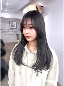 ヘアサロン エフ 渋谷(F) #ブルーブラック　#レイヤーカット　#韓国レイヤー