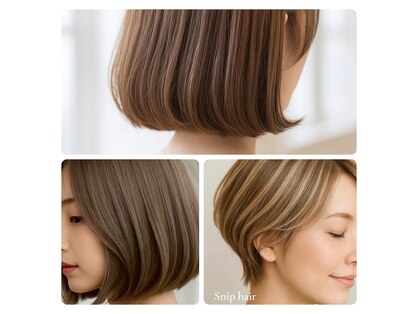 スニップヘア(snip hair)の写真
