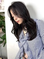 イヴォーク トーキョー(EVOKE TOKYO)&nbsp;髪質改善艶髪ミディアムレイヤー顔まわりカットシースルーバング