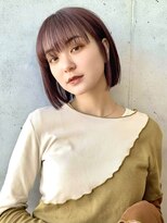 アペロ 柏(Apero)&nbsp;ミニボブ/ラベンダーピンク/シースルーバング/内巻きボブ/柏