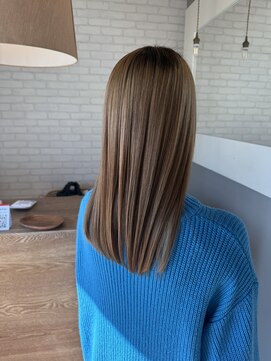 アルベリー ヘアーアンドスパ 浜松上島店(ALBELY hair&spa) ブリーチ1回の縮毛矯正
