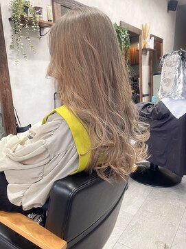 リアン(lien) ミルクティーベージュ×レイヤーカット