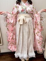 ヘアセットアップス(UP's) 卒業式『袴着付け+ヘアセット』☆個性的な着物&袴で可愛い