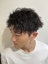 アンド グラフ(& Graph.)&nbsp;ソフトツイスパツーブロックマッシュパーマメンズ