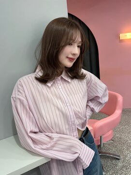 ボタン コロン 表参道 原宿(VOTAN COLON) オリーブブラウン/レイヤーカット/透明感カラー/韓国ヘア