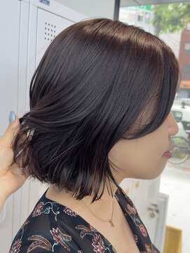 ビューブルー 亀戸錦糸町(VIEW BLUE) ◎小顔前髪顔まわりピンクブラウンくびれミディアムボブ