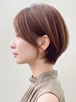 ウィールール 栄町店(WE RULE)&nbsp;レイヤーショートボブ小顔外ハネスタイルグレージュ
