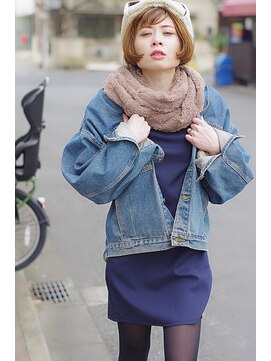 ソラ(sora) ボブが得意な美容室　帽子が似合うボブ２