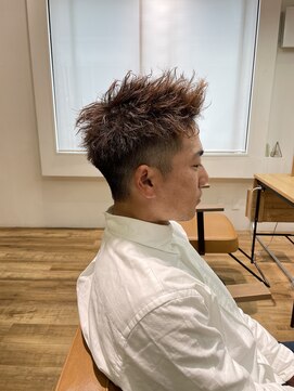 ネイビー(NAVY) しっかり立ち上がる　アップバング　ツイストスパイラル