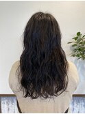 30代40代大人かわいいロングパーマスタイル ニュアンスパーマ