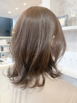 キャアリー(Caary) 福山市美容室Caary人気 透明感ヘーゼルベージュこなれヘア
