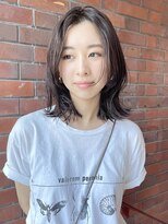 ドットプラス リム(Dot+LIM) （stylist 曽我）長めバングと透け感アッシュのロブ