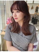 エレノア トーキョー 恵比寿(ELEANOAH TOKYO)&nbsp;大人可愛いくびれミディ【フェザーバング　カーキグレージュ】