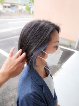 アルル ヘアー(ALULU HAIR) 爽やかな透明感『イヤリングカラーブルーアッシュ』