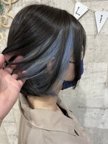 ヘアーメイクスタジオ ライフセカンド(HAIR MAKE STUDIO LIFE 2ND) インナーカラー　アディクシーブルー