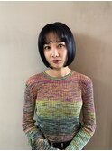 grey black bob.