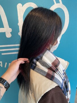 サボ(SABO) シャンパンレッド×イヤリングカラー