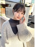 サイド長めマッシュ
