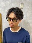 ツイストスパイラル×センター分けスタイル