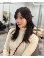 ノク(nok)&nbsp;ラベンダーミディ_イメチェンハッシュカット似合わせカット