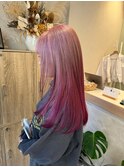 ピンク◎グラデーション
