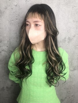 ルーツアイリー 心斎橋(ROOTS IRIE) 10代、20代、30代シールエクステハイライトハイトーンカラー艶感