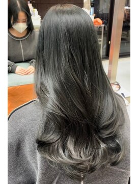 ランズ(LANDS) ブリーチなし　オリーブベージュ 【韓国ヘア 大阪 梅田】