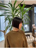 ミニボブ 前下がりボブ ぱつっとボブ