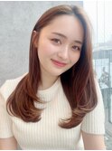 ウェーブミディアム×髪質改善韓国顔周りレイヤーカット[表参道]