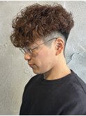 スペインカールメンズパーマ外国人風パーマフェードバーバー高崎