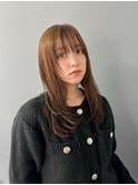 小顔ネビージュ/ボブルフ/黒髪/ワンレン/田町