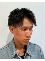 クレアメンズ 横浜能見台(CREA men's)&nbsp;横浜縦落ちツイストスパイラルパーマメンズパーマセンターパート