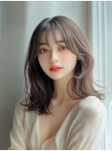 【韓国・レイヤー】 髪質改善  ベージュブラウン くびれスタイル