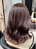 20代30代40代50代　外ハネ×ミディアム　バイオレットグレージュ
