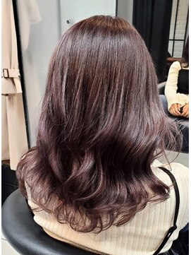 ヘアースタジオ ジェイワン(hair studio J ONE) 20代30代40代50代　外ハネ×ミディアム　バイオレットグレージュ