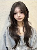 韓国風/レイヤー/小顔/前髪カット/髪質改善/グレージュ/透明感