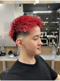 スペインカールブルーブラックフェザーパーママンバンヘア