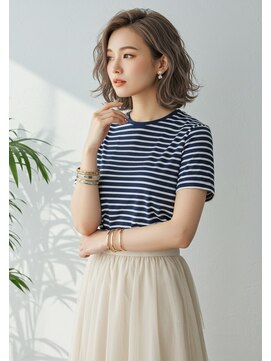 フルショウ 栄店(FURUSHO) くすみベージュ/コテ巻きパーマ/ふるふわモテ巻きパーマ