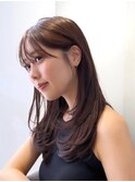 イメチェン/くびれヘア/前髪カット/外ハネボブ/美髪/銀座