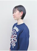 ＊耳かけショートボブ前下がりショートボブ丸みショート30代40代