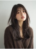 20代30代40代小顔レイヤー/暗めカラー/デザインカラー