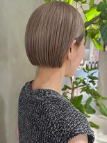 ハウ 心斎橋(how)&nbsp;◎大人前下がりボブ×ミルクティーグレージュ20代30代