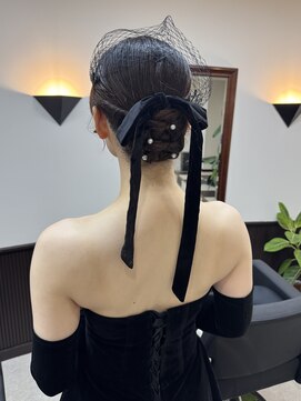 【新潟/万代】花嫁ヘア　シニョンヘア　タイトアレンジ